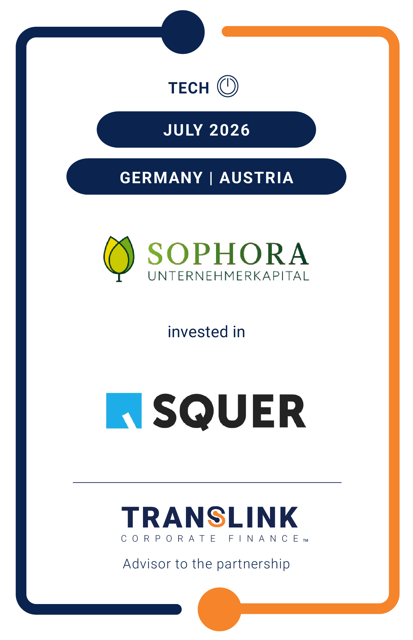 Translink Corporate Finance advised SQUER on its partnership with Sophora Unternehmerkapital